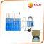 Transparent padlock with two keys & lock pick set