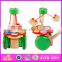 2015 Toddler Happy wooden pull and push toy,Baby wooden toy push along animal wooden toys for kids,Cartoon hand push toy W05A001