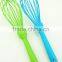 13012 8 wires silicone kitchenware egg whisk with pp handle