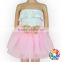Light Pink Hot Girls Short Skirt Kids Tutu Skirt With Sequin Bow On The Front Wholesale Baby Girl Skirts