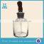 Black Rubber Head Glass Dropping Bottle