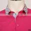 Different Color Collar Polo Shirt Import