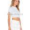 2016 Fashion Powder Blue Daylight Crop Top HST8007