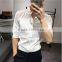 Cultivate one's morality sleeve shirt in cotton and linen washing male in summer