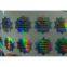 Laser Rain Bow Effect Cosmetic Bottle Labels in High Grade Decoration