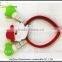 Lingting Different Promotional cute Christmas hair clasp Santa Claus LED decoration for Father Christmas hair