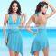 high quality classical wholesale solid color bikini sexy cover up beach dress beachwear