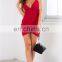 New arrival sexy woman dress cut out sexy red club dress woman wear