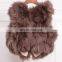 Fashion ladies fox fur vest short pattern real fur coat wholesale