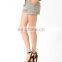 Cuffed Metallic Shorts CSS0017