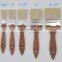 2.5" Coloured Wooden Handle Wide Bristle Brush Acrylic Painting Tool
