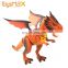 China Battery operated walking animatronic dinosaur games for kids with light and sound