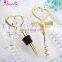 New Luxury Gold Color Bride & Groom Combination Bottle Opener and Stopper Wedding Souvenirs