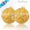 Factory Direct Sell 3D Grain Gold Medal with Sticker