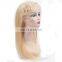 Human virgin hair blonde human hair full lace wig