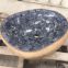 River Stone Bath SInk Fantasy Blue Marble Mosaic Wash Basin