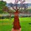 Metal Sculpture People tree Corten Steel Statue for sale