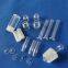 Clear Fused Quartz Tubing &Transparent Irregular shape quartz lining tube screw thread tube Screw Thread Fused Silica Quartz Glass Pipe