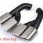 Km for Cayenne Turbo style 958 2015-2017 exhaust tip exhaust pipes muffler tips tail pipe wire drawing