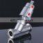 High quality DN15-DN50 double acting ,AISI 316 CF8M clamped pneumatic angle seat valve