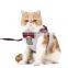 Fashion British style pet supplies cat chest back traction rope set
