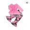 Baby girl's spring and autumn outfit with customizable printed patterns