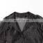 TWOTWINSTYLE Perspective Crop Tops Female Lapel Long Sleeve Bandage Womens Shirts Blouse Korean