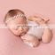 Newborn baby photo clothing baby summer bodysuit beautiful black white lace romper