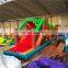 Kids Mobile air Jungle theme inflatable crocodile obstacle bounce house for sale