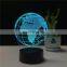 3D LED Night Light Acrylic Lamp illusion Lamp Earth Globe