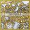 2016 Large size handmade applique with rhinestones and beads FHA-049