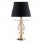 Unique design vintage gold desk decoration bedroom metal gold study lamp for reading