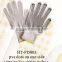 pvc dotted natural/bleached white cotton knitted safety gloves