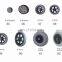 Spare parts for wheelchair 8" solid casters with steel front fork for wheelchair