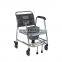 Disabled Equipment Healthcare folding U shaped Commode seat Toilet Wheel Chair
