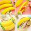 Fashion Novelty Silicone Portable Banana Coin Pencil Case Purses Bag