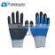 Grey HPPE  Blue Full Nitrile Coating Black Sandy Nitrile Gloves