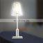 European Aluminium Glass shades cordless hotel table lamps