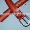 Fashion man red col snake pu belt