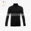 Men Black Wool High Neck Pullover Swater