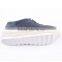 Bottom jagged female breathable straw interlay outsole lace up ladies sneakers