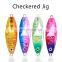 New 40/60/80/100G Sinking Fishing Checkered Lure Metal Jig with Quality Hooks Jigging Sea bass Lures