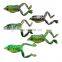 9.5cm 15g Lifelike Batrachia Freshwater Topwater Carp Artificial Bait Fish Tackle Soft Ray Frog Fishing Lure