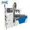 Multi Heads Vacuum Table Woodworking Router Machine 1325 4 Heads 3D Engraving Carving CNC Router Machine