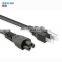 America standard 3 plug ac vde power cord 3 pin us power cord extension cord for computer