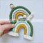 Hot Sale Macrame Rainbow Wall Decor and Keychain Set Boho Nursery Baby Room Decor