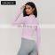 Quarter Zipper Yoga Quick Dry Tops Custom Logo Gym Long Sleeve Sports T-Shirts 80Nylon 20Spandex