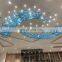 Современный люстр из ручной стеклянной лампы с LED-освещением в стиле Ар-Деко