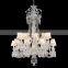 European transparent crystal chandelier for home villa modern living room K9 candle crystal pendant light