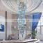 luxury stairs chandelier modern gold crystal tree branch glass chandelier lamp
